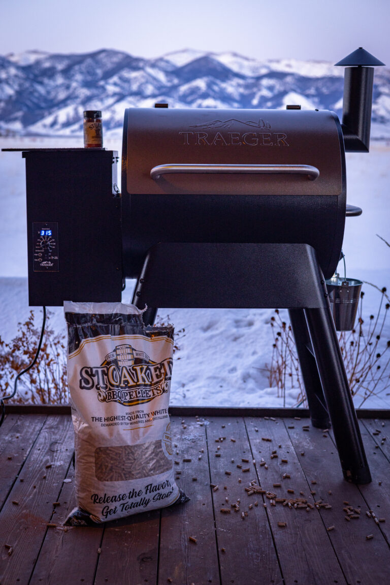 winter grilling with pellet grill